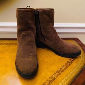 Anna Fidanza Leather Brown Suede Made In Italy An… - image 1